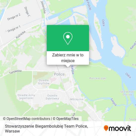 Mapa Stowarzyszenie Biegambolubię Team Police