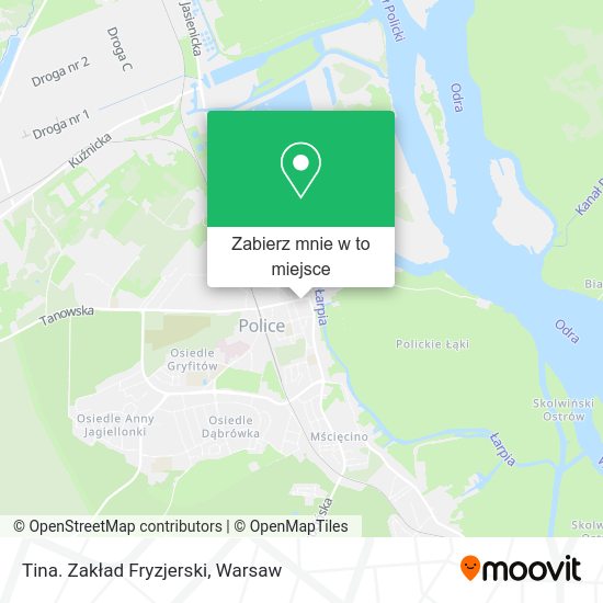 Mapa Tina. Zakład Fryzjerski