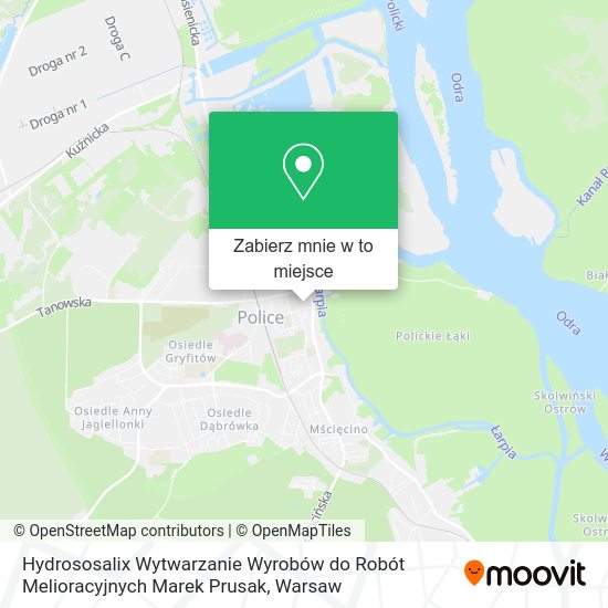 Mapa Hydrososalix Wytwarzanie Wyrobów do Robót Melioracyjnych Marek Prusak