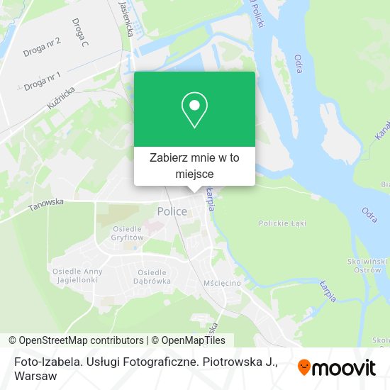 Mapa Foto-Izabela. Usługi Fotograficzne. Piotrowska J.