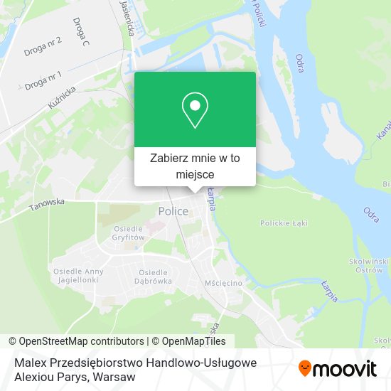 Mapa Malex Przedsiębiorstwo Handlowo-Usługowe Alexiou Parys