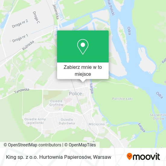 Mapa King sp. z o.o. Hurtownia Papierosów