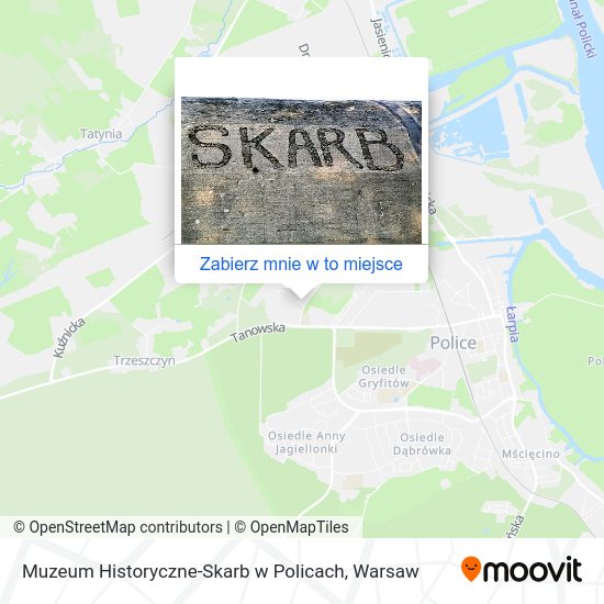 Mapa Muzeum Historyczne-Skarb w Policach