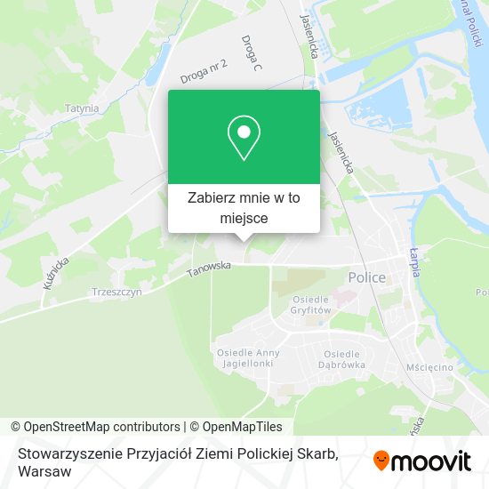 Mapa Stowarzyszenie Przyjaciół Ziemi Polickiej Skarb