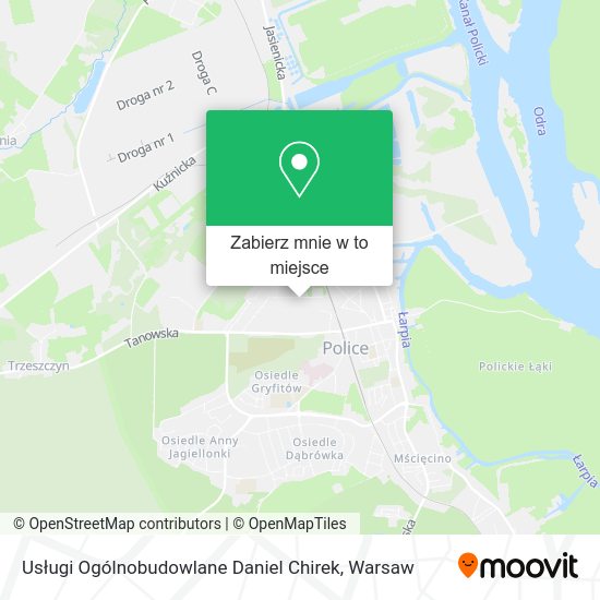 Mapa Usługi Ogólnobudowlane Daniel Chirek