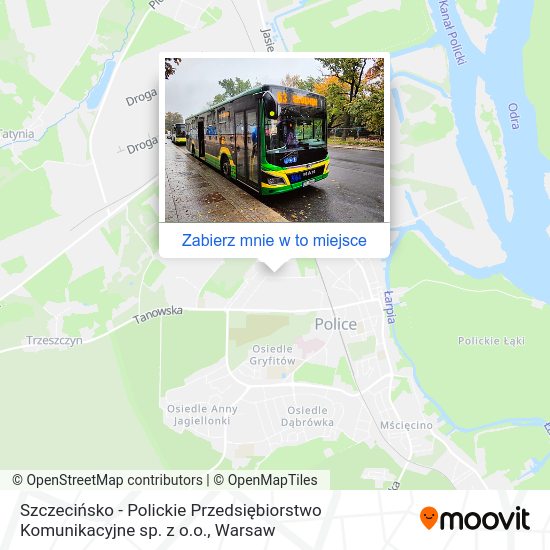 Mapa Szczecińsko - Polickie Przedsiębiorstwo Komunikacyjne sp. z o.o.