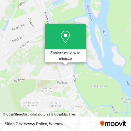 Mapa Sklep Odziezowy Police