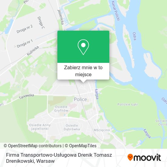 Mapa Firma Transportowo-Usługowa Drenik Tomasz Drenikowski