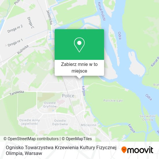 Mapa Ognisko Towarzystwa Krzewienia Kultury Fizycznej Olimpia