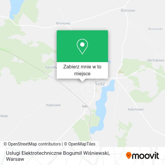 Mapa Usługi Elektrotechniczne Bogumił Wiśniewski