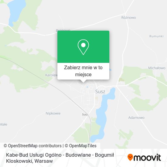 Mapa Kabe-Bud Usługi Ogólno - Budowlane - Bogumił Kloskowski