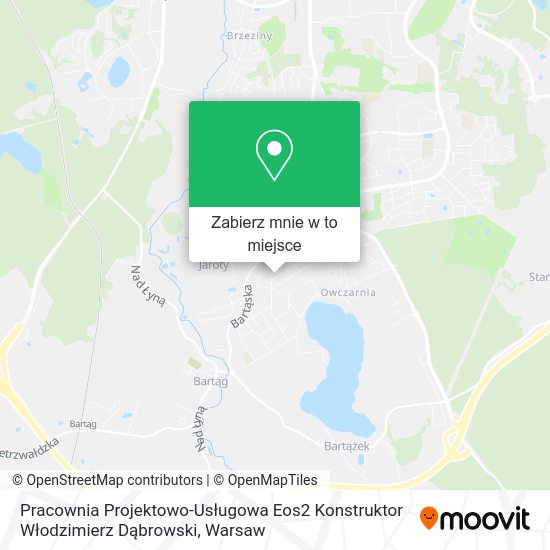 Mapa Pracownia Projektowo-Usługowa Eos2 Konstruktor Włodzimierz Dąbrowski