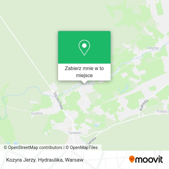 Mapa Kozyra Jerzy. Hydraulika