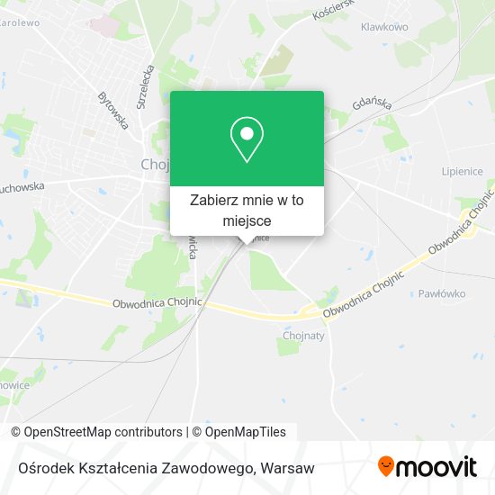 Mapa Ośrodek Kształcenia Zawodowego