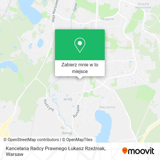 Mapa Kancelaria Radcy Prawnego Łukasz Rzeźniak