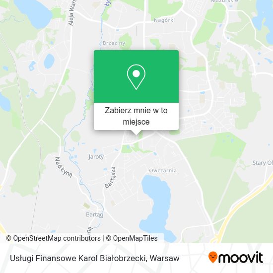 Mapa Usługi Finansowe Karol Białobrzecki