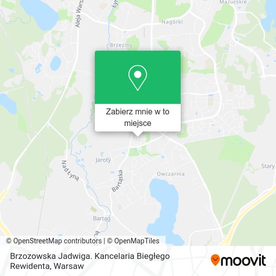 Mapa Brzozowska Jadwiga. Kancelaria Biegłego Rewidenta