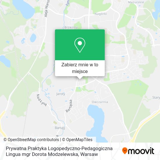 Mapa Prywatna Praktyka Logopedyczno-Pedagogiczna Lingua mgr Dorota Modzelewska