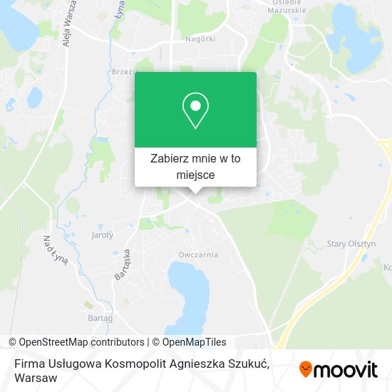 Mapa Firma Usługowa Kosmopolit Agnieszka Szukuć