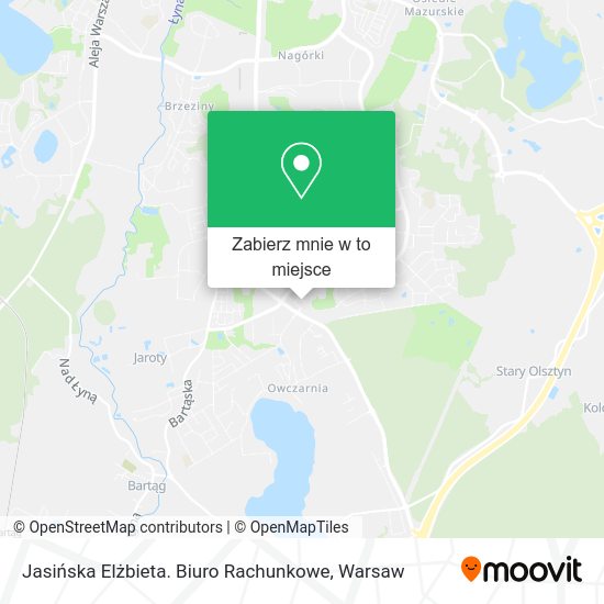 Mapa Jasińska Elżbieta. Biuro Rachunkowe