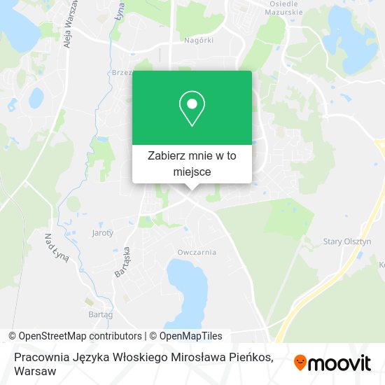 Mapa Pracownia Języka Włoskiego Mirosława Pieńkos