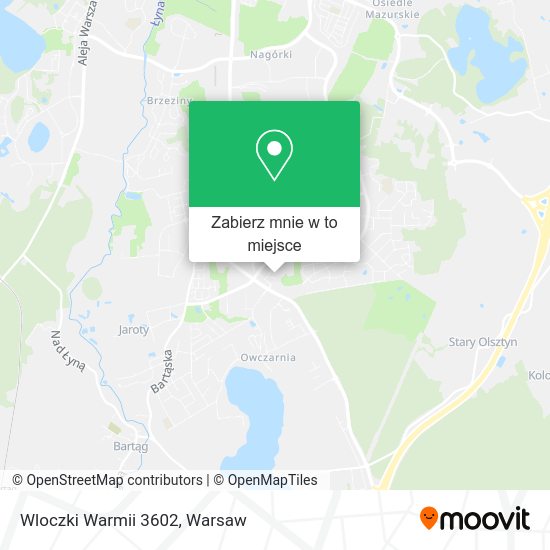 Mapa Wloczki Warmii 3602