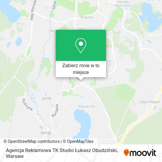 Mapa Agencja Reklamowa TK Studio Łukasz Obudziński