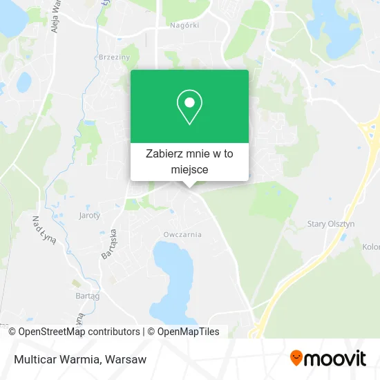Mapa Multicar Warmia