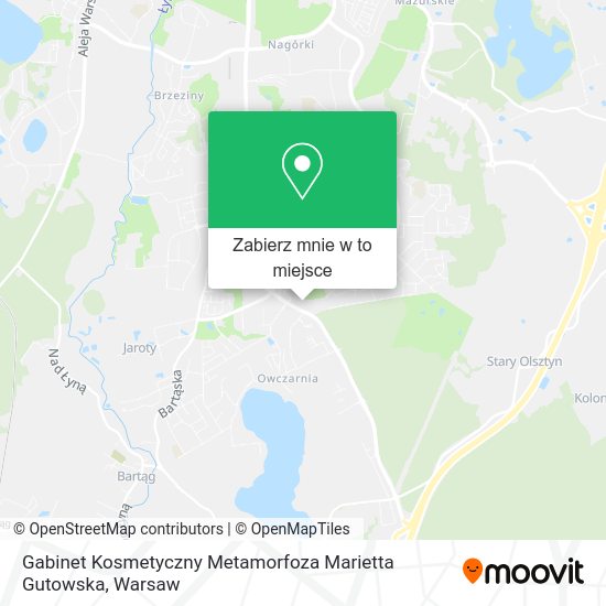 Mapa Gabinet Kosmetyczny Metamorfoza Marietta Gutowska