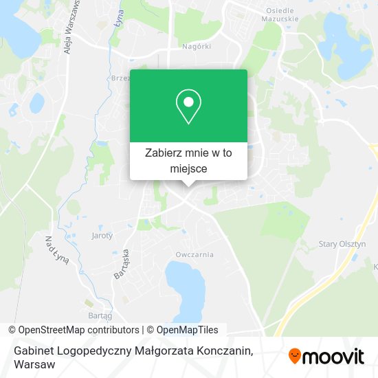 Mapa Gabinet Logopedyczny Małgorzata Konczanin