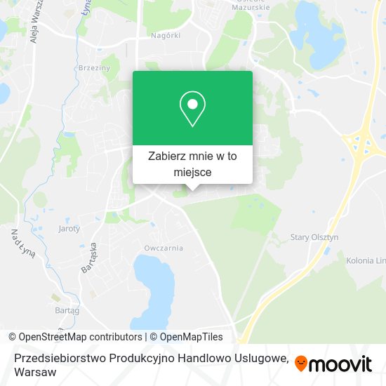 Mapa Przedsiebiorstwo Produkcyjno Handlowo Uslugowe