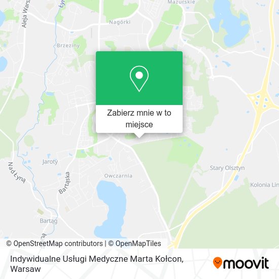 Mapa Indywidualne Usługi Medyczne Marta Kołcon