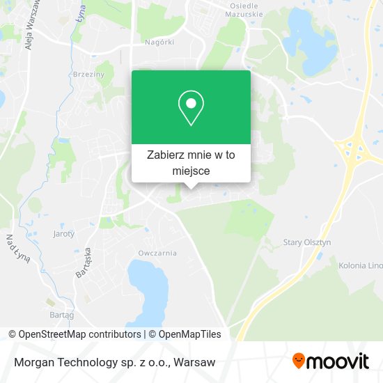 Mapa Morgan Technology sp. z o.o.