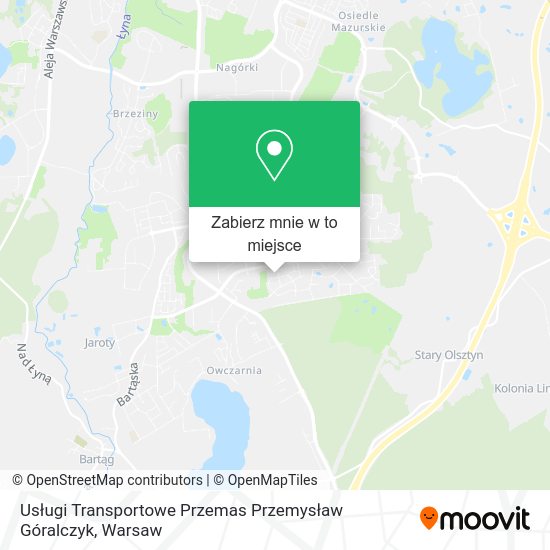 Mapa Usługi Transportowe Przemas Przemysław Góralczyk