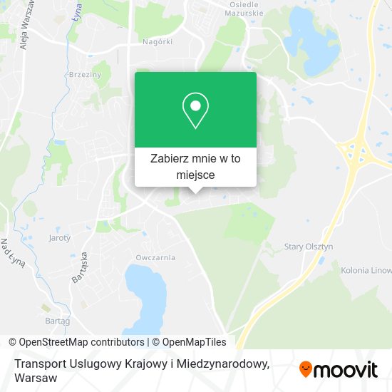 Mapa Transport Uslugowy Krajowy i Miedzynarodowy