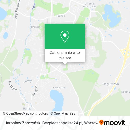 Mapa Jarosław Żarczyński Bezpiecznapolisa24.pl