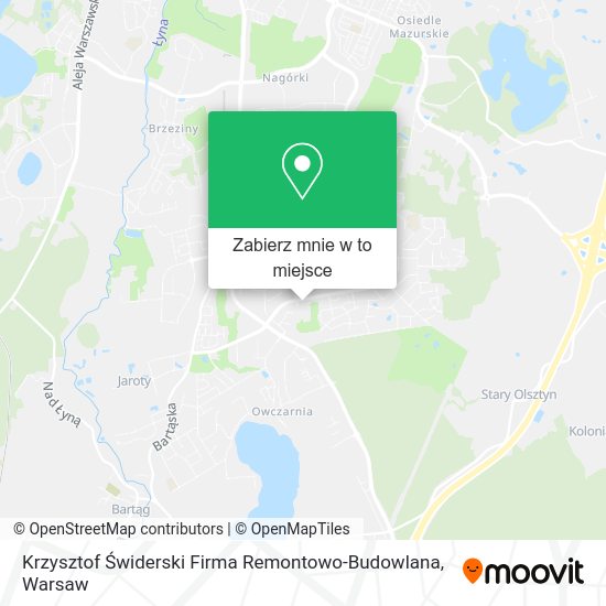 Mapa Krzysztof Świderski Firma Remontowo-Budowlana