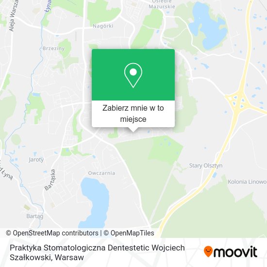 Mapa Praktyka Stomatologiczna Dentestetic Wojciech Szałkowski