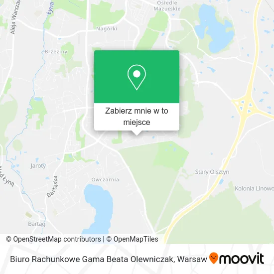 Mapa Biuro Rachunkowe Gama Beata Olewniczak