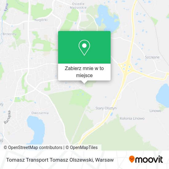 Mapa Tomasz Transport Tomasz Olszewski