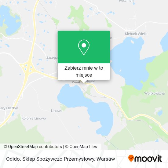 Mapa Odido. Sklep Spożywczo Przemysłowy