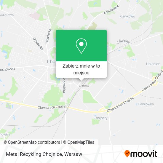 Mapa Metal Recykling Chojnice