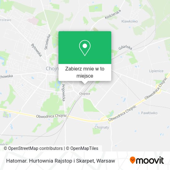 Mapa Hatomar. Hurtownia Rajstop i Skarpet