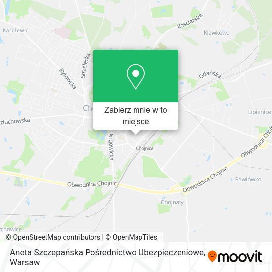 Mapa Aneta Szczepańska Pośrednictwo Ubezpieczeniowe