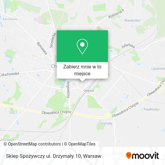 Mapa Sklep Spożywczy ul. Drzymały 10