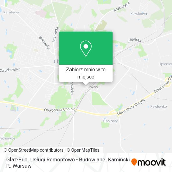 Mapa Głaz-Bud. Usługi Remontowo - Budowlane. Kamiński P.