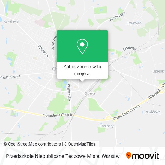 Mapa Przedszkole Niepubliczne Tęczowe Misie