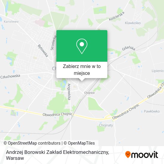 Mapa Andrzej Borowski Zakład Elektromechaniczny