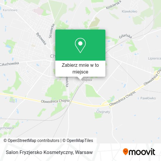 Mapa Salon Fryzjersko Kosmetyczny