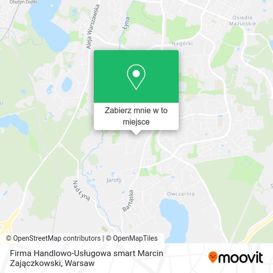 Mapa Firma Handlowo-Usługowa smart Marcin Zajączkowski